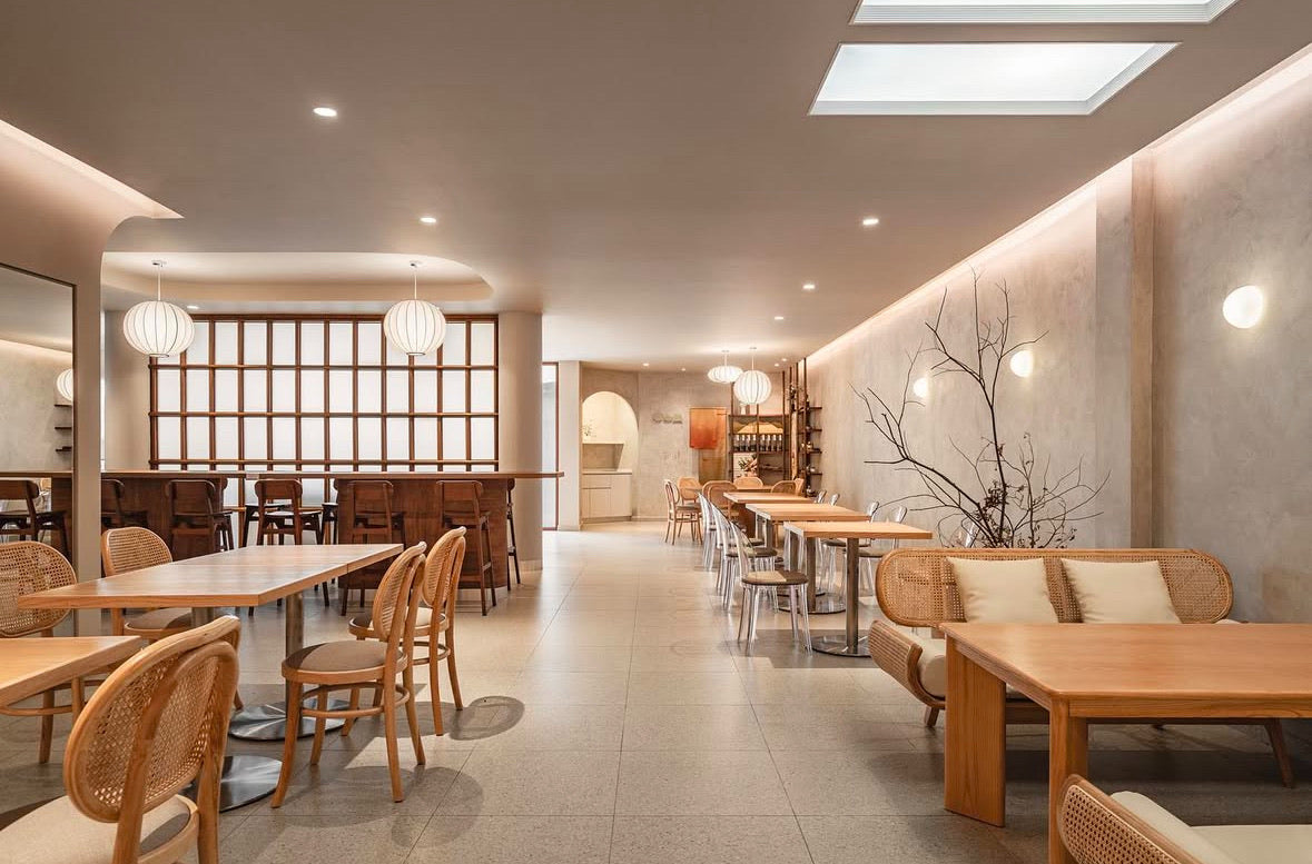 Cafe interior furnished by Chic Est