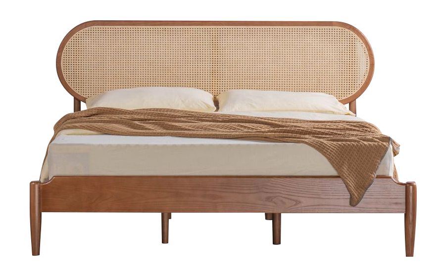 Round Rattan Bed Frame Hue Rattan Bed Frame - chic-est.